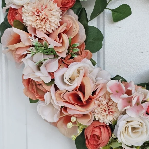 Handmade Spring Floral Grapevine Wreath